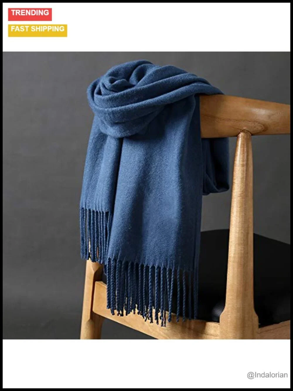 Extra Large Wool Pashmina Shawl Wrap Scarf - Warm Winter Oversized Blanket Gift